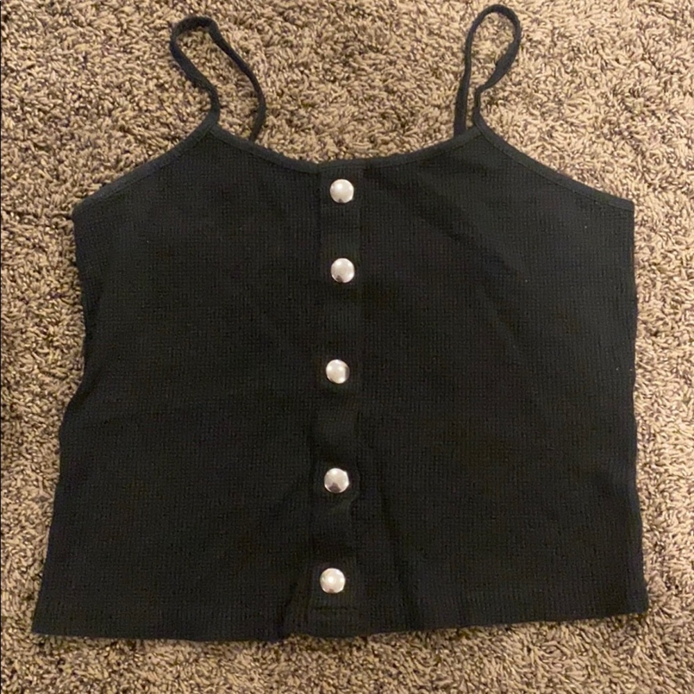Black tank top